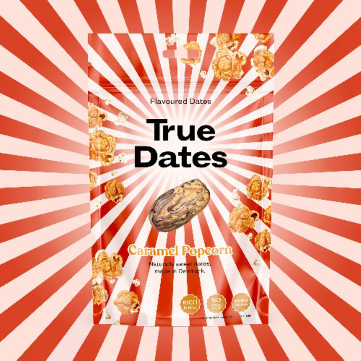 True Dates Caramel Popcorn 100g – Daktyle o Smaku Karmelowego Popcornu