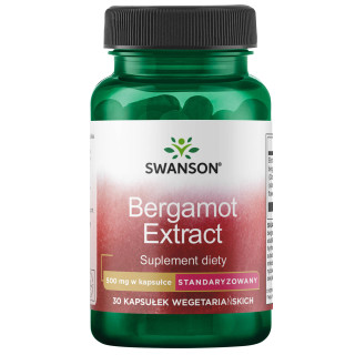 Swanson Bergamot Extract 500 mg 30 kaps. – Ekstrakt z Bergamotki