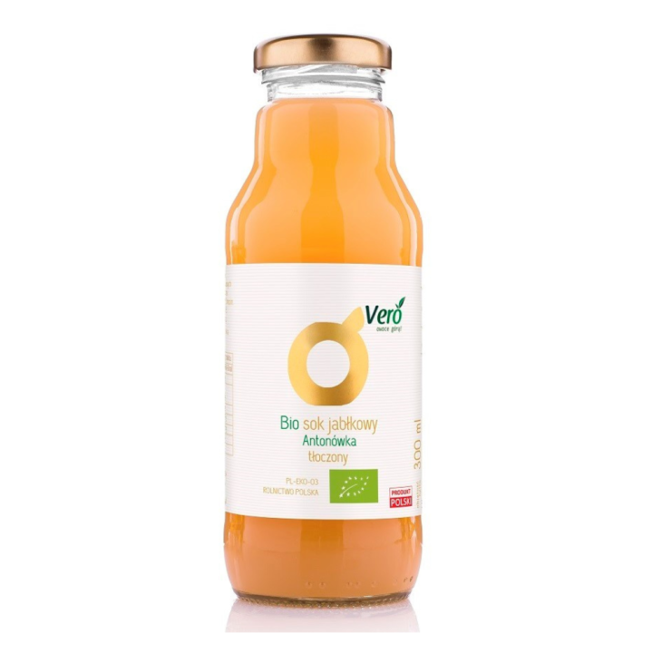BIO Sok Jabłkowy Antonówka 300 ml – tłoczony na zimno