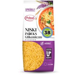 Makaron Nitki z Niskim Indeksem Glikemicznym POLMAK - 250g