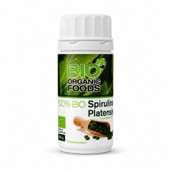BIO spirulina platensis 100% BIO Organic Foods 80 g suplement diety