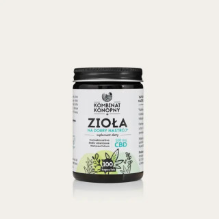 Zioła na dobry nastrój 500 mg CBD 100 kapsułek | Kombinat Konopny