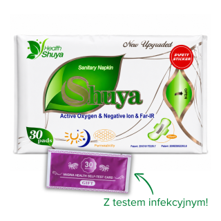 Wkładki Shuya Health | Efekt chłodzenia, cienkie, 155 mm (30 sztuk)