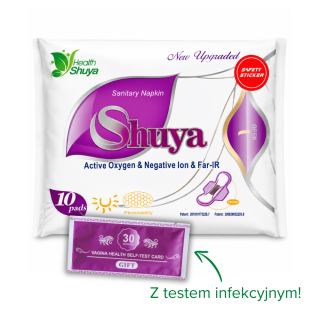 Podpaski dzienne Shuya Health | Bawełniane, efekt chłodzenia 10 szt.