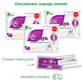 Podpaski dzienne Shuya Health naturalne bawełniane - zestaw 3 opakowań BEZPŁATNA DOSTAWA