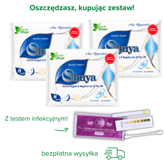 Podpaski Nocne Shuya Health – 3 opakowania Ultramiękka ochrona i komfort BEZPŁATNA DOSTAWA
