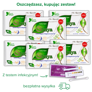 Wkładki Higieniczne Shuya Health – Zestaw 6 Opakowań, Taniej o 8 zł!