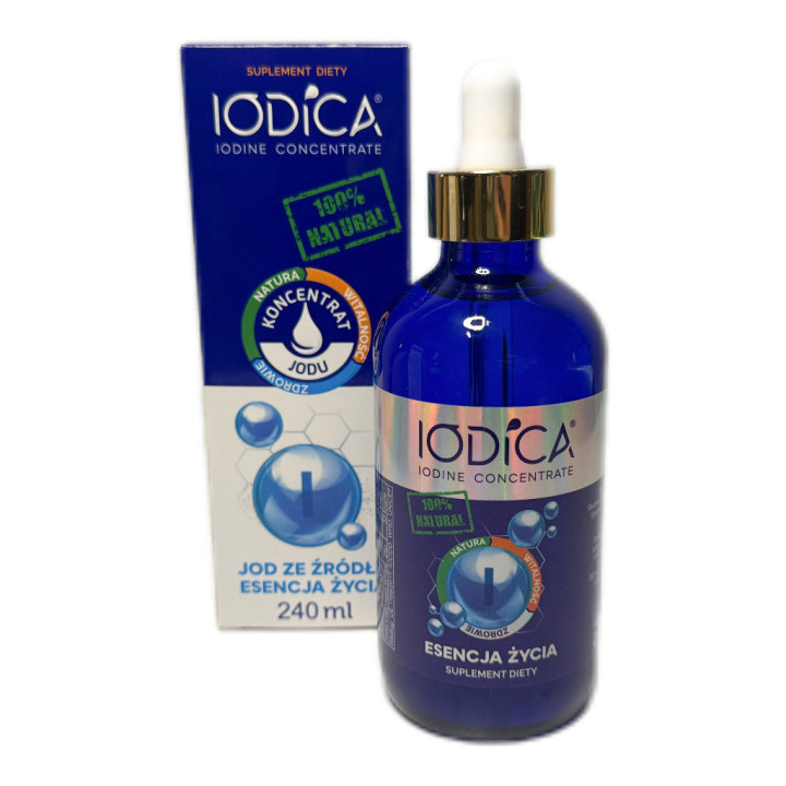 IODICA Naturalny Koncentrat Jodu 240 ml | Płynny jod | Suplement diety