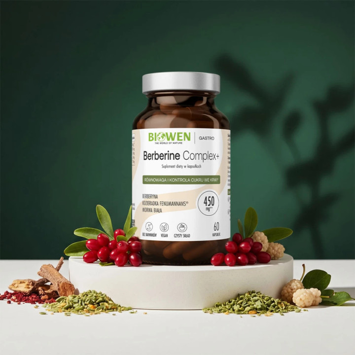 Biowen Berberine Complex+ 450 mg 60 kapsułek | Berberyna