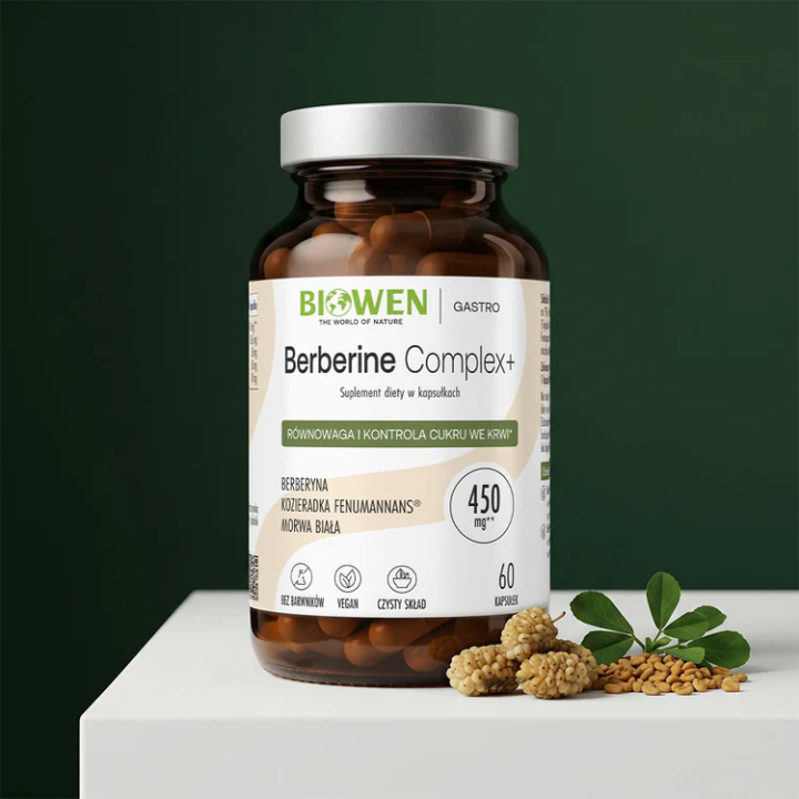 Biowen Berberine Complex+ 450 mg 60 kapsułek | Berberyna