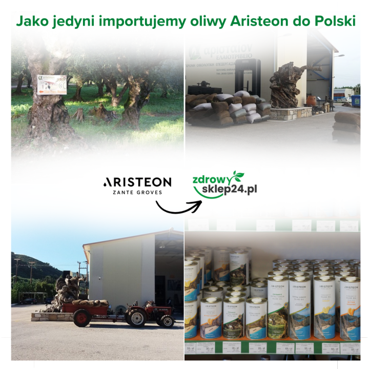 Oliwa z oliwek z pierwszego tłoczenia EXTRA VIRGIN 1000 ml ARISTEON
