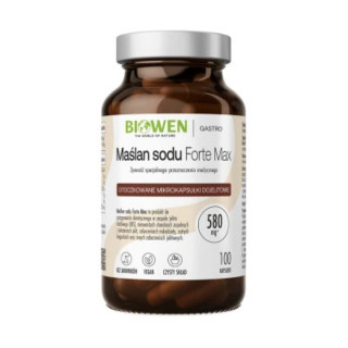 Maślan sodu Forte Max 580 mg Biowen 100 kapsułek | Mikrokapsułkowany