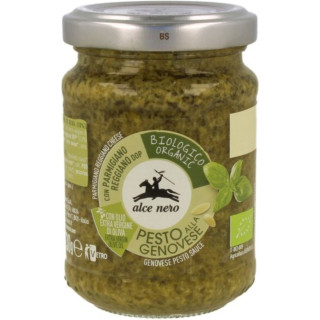 Pesto Genovese BIO Alce Nero 130 g | Sos Bazyliowy BIO