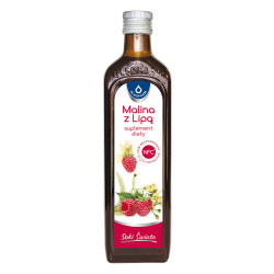 Oleofarm Sok z malin z lipą 490 ml – suplement diety