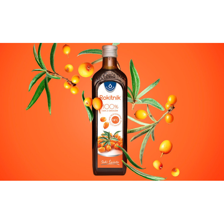 Oleofarm Sok z rokitnika 100% NFC 490 ml