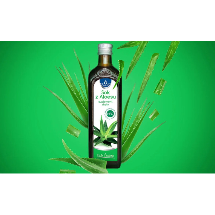 Oleofarm Sok z aloesu NFC 500 ml – 99,7% Aloe Vera