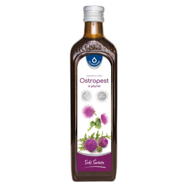 Oleofarm Ostropest w płynie 490 ml – 60 mg sylimaryny
