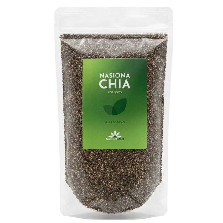 Nasiona Chia (szałwii hiszpańskiej) 500 g - NATURAMED