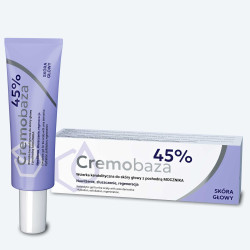 Cremobaza 45% Wcierka Keratolityczna Skóra Głowy Mocznik Żel 30 g