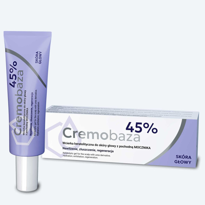 Cremobaza 45% Wcierka Keratolityczna Skóra Głowy Mocznik Żel 30 g
