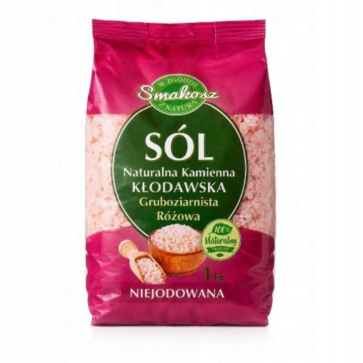 Sól Kłodawska gruboziarnista 1 kg Smakosz | Naturalna