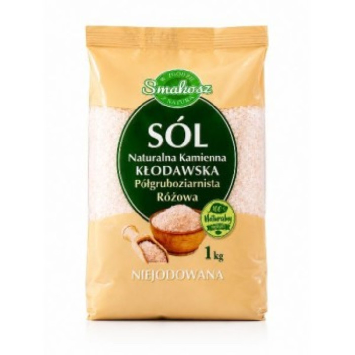 Sól kamienna Kłodawska półgruboziarnista 1 kg | Smakosz