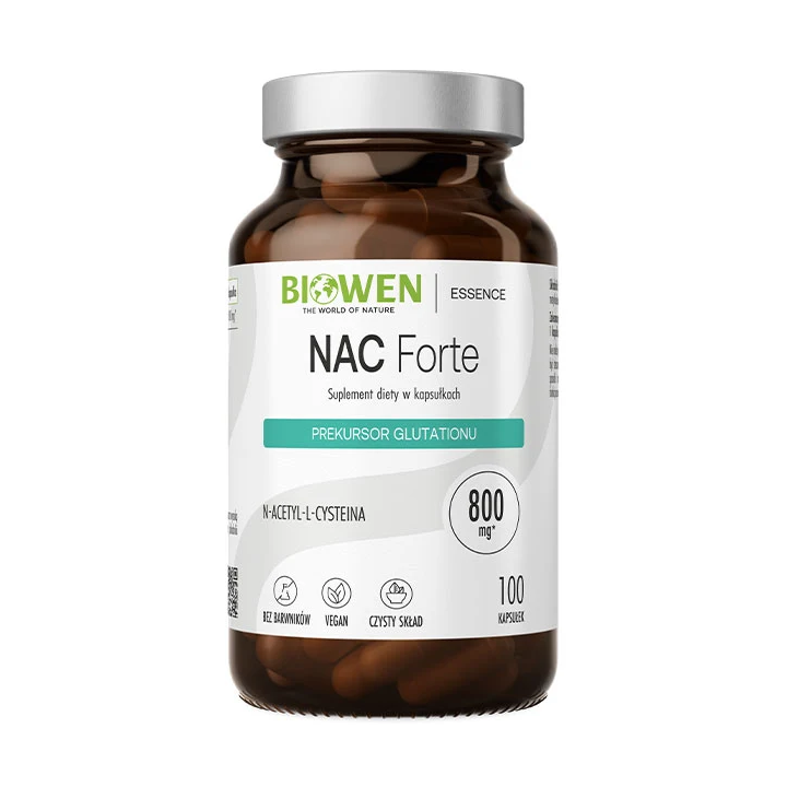 NAC Forte Biowen 800 mg 100 kapsułek – N-acetylocysteina