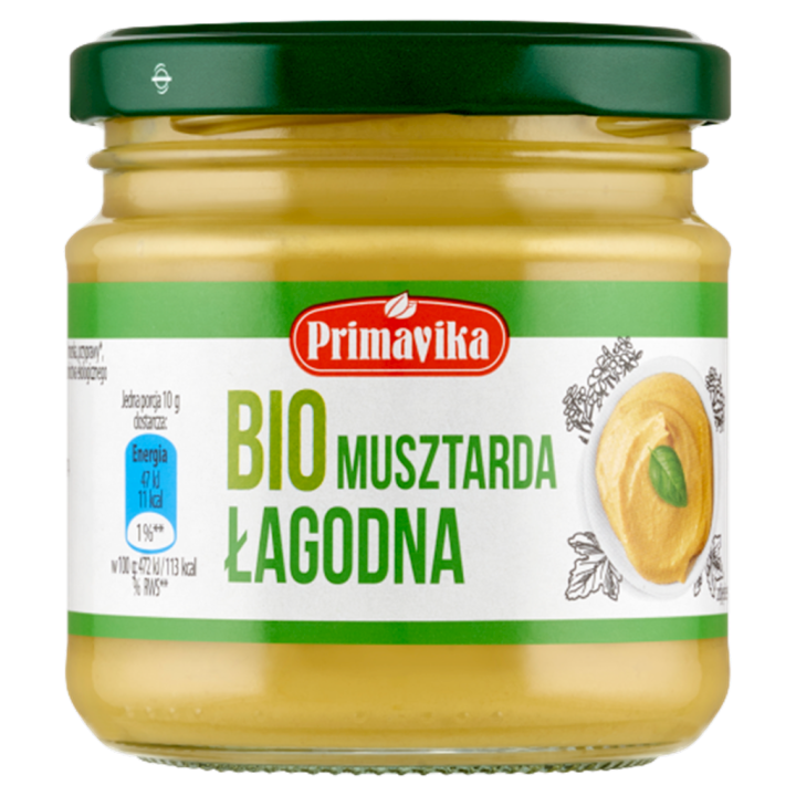 Musztarda łagodna BIO 170 g Primavika Primaeco