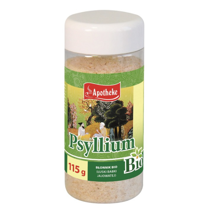 Błonnik Psyllium (łuski babki jajowatej) BIO 115 g - Apotheke