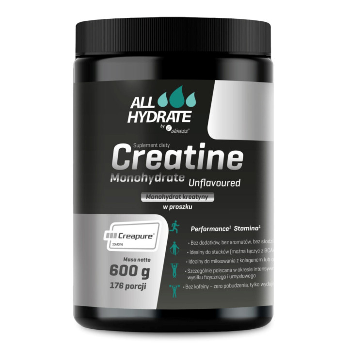 AllHydrate Creatine Creapure® 600 g – 176 porcji
