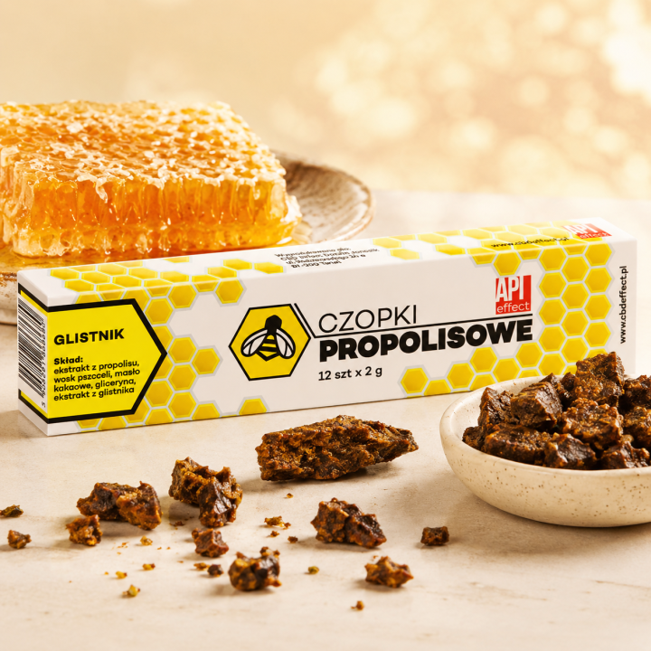 Czopki propolisowe z glistnikiem 12 szt x 2 g API Effect