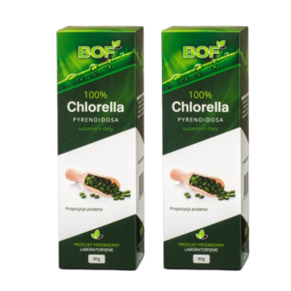 Chlorella Pyrenoidosa BOF 2 × 80 g - zestaw 640 tabletek