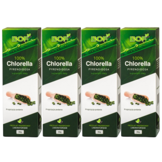 Chlorella Pyrenoidosa BOF 4 × 80 g - 1280 tabletek