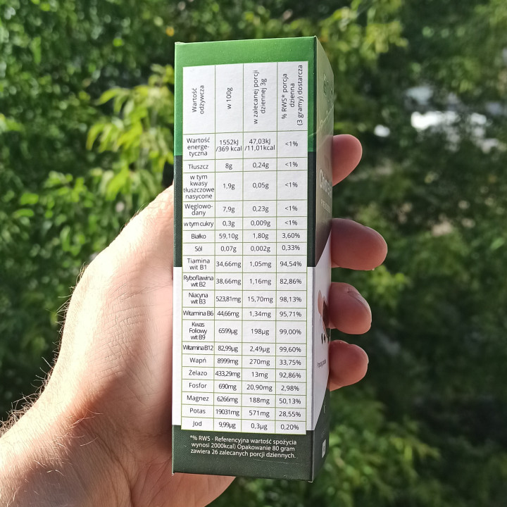 Chlorella Pyrenoidosa BOF 4 × 80 g - 1280 tabletek