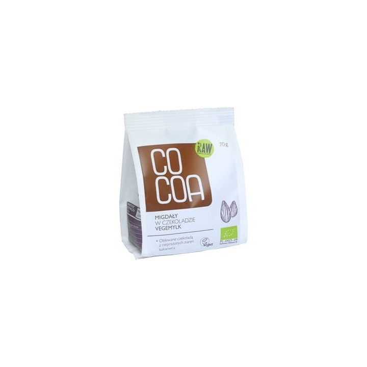 BIO migdały w czekoladzie VEGEMILK CoCoa 70 g