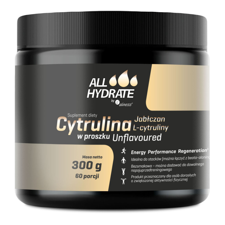 ALLHydrate Cytrulina 300 g - Jabłczan L-Cytruliny 60 porcji
