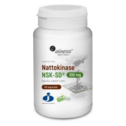 Nattokinase NSK-SD® Aliness 100 mg - 60 kapsułek VEGE