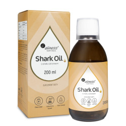 Aliness Shark Oil - Olej z Wątroby Rekina z Witaminą A i D3, 200 ml