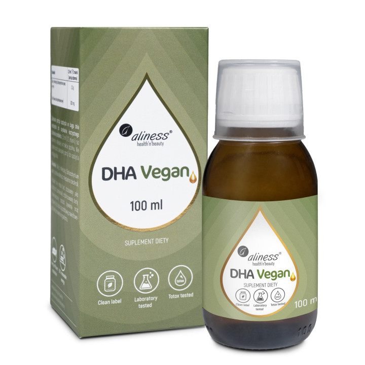 Aliness Vegan Omega-3 DHA 920 mg z Mikroalg - 100 ml