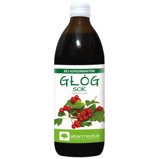 Głóg Sok z Witaminą C 500 ml - Crataegus monogyna
