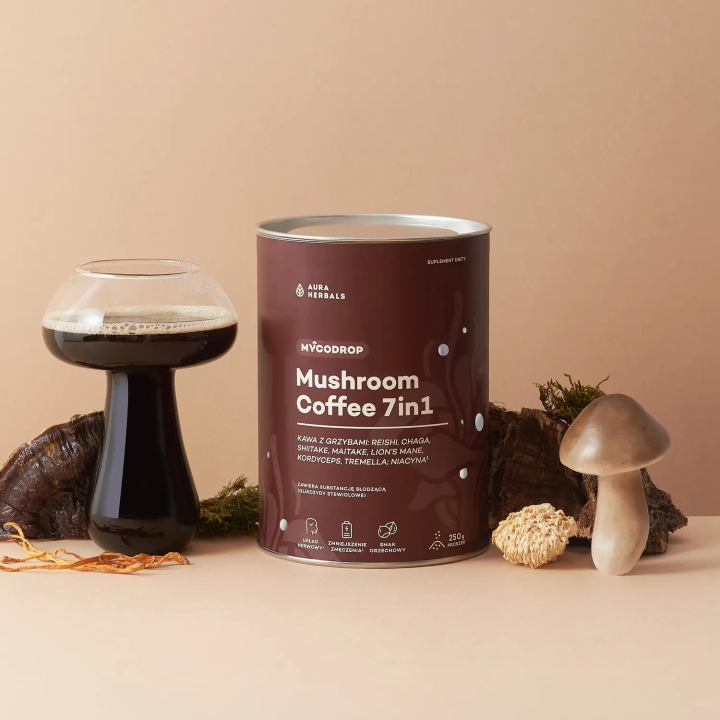 Mycodrop Mushroom Coffee 7 in 1 - Kawa z Grzybami 250 g