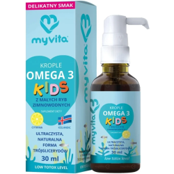 MyVita Omega 3 KIDS krople dla dzieci 30 ml - EPA + DHA, TG