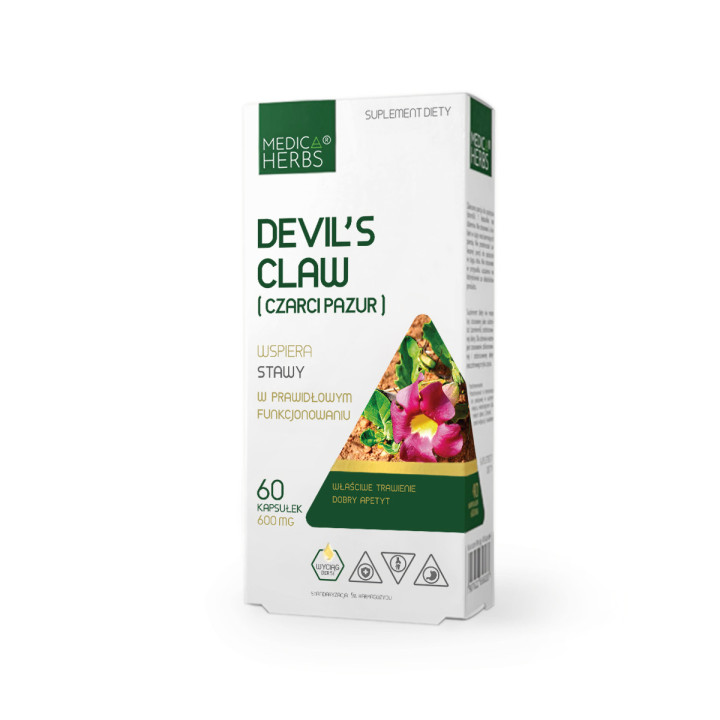 Czarci Pazur Devil’s Claw 5% Harpagozydu - 60 kapsułek