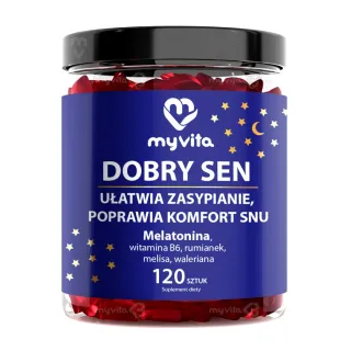 Dobry Sen Żelki MyVita 120 szt. - Melatonina 1 mg