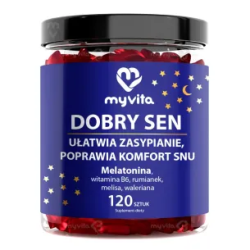 Dobry Sen Żelki MyVita z Melatoniną, Melisą i Walerianą - 120 szt.