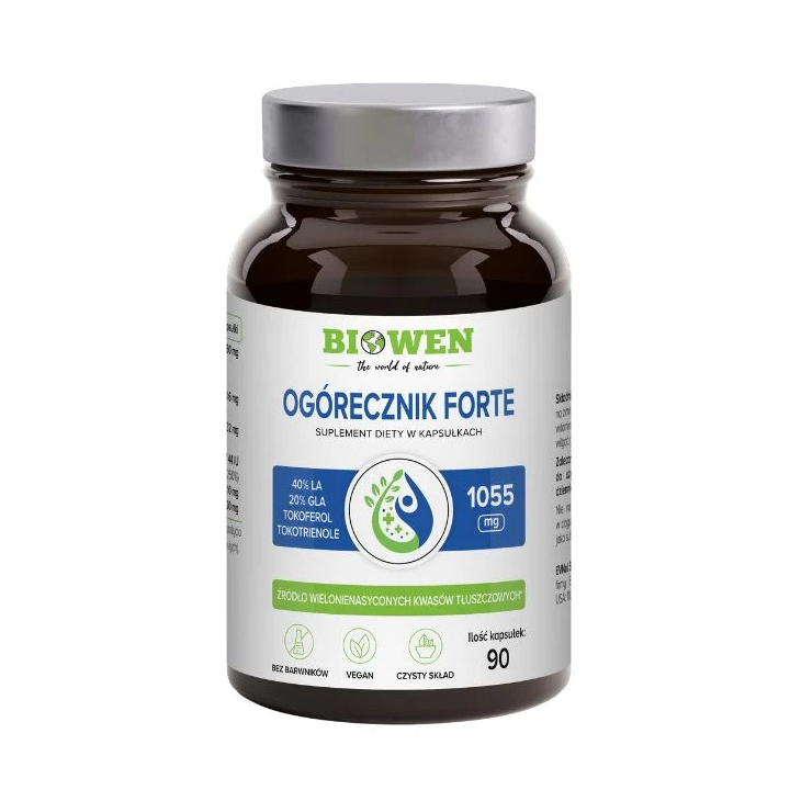 Olej z Ogórecznika Biowen 1040 mg GLA - 90 kapsułek