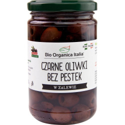 Oliwki Czarne Bez Pestek w zalewie BIO Organica Italia 280 g