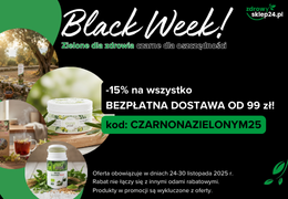 BLACK WEEK w zdrowysklep24.mom – zadbaj o zdrowie w supercenach!